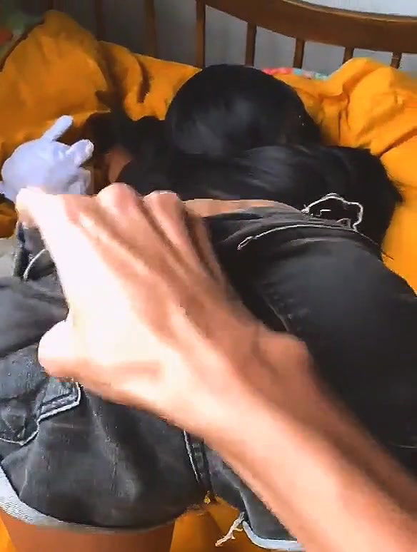 dusky girl fingered and fucked in doggy style