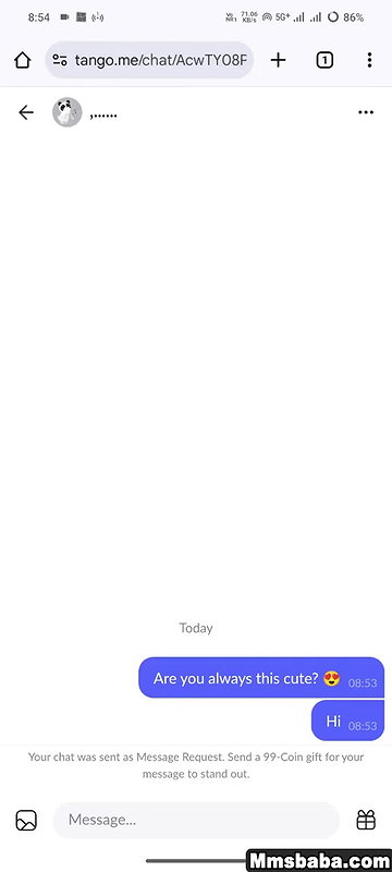 cute girl in video call