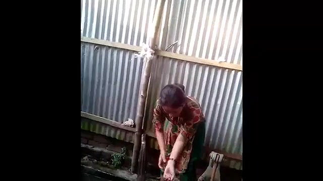 girl wearing dress after bath