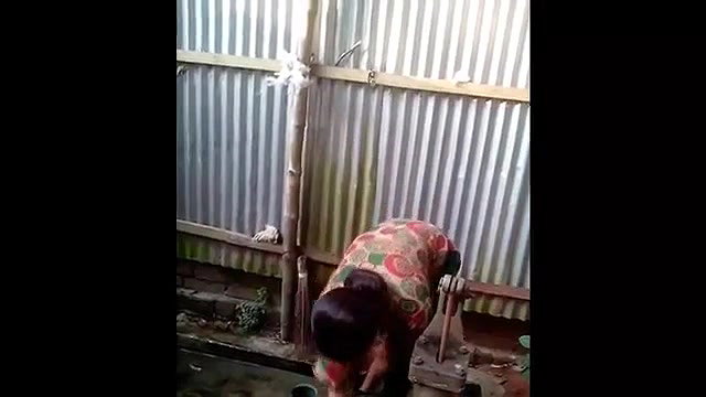 girl wearing dress after bath