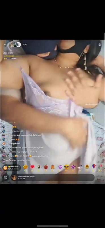 Hima mallu girl boobs on live