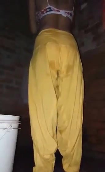 self recorded nude bath
