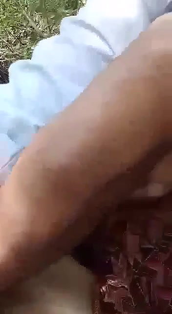 couple having sex in forest