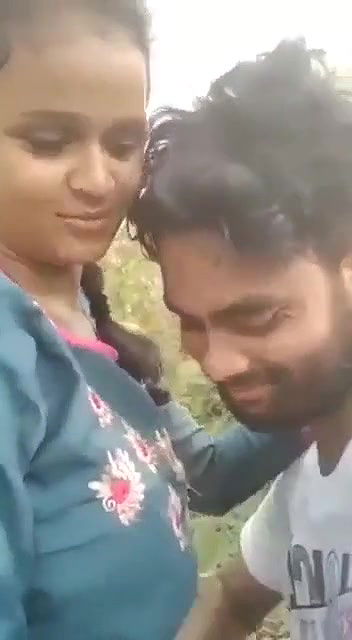 boob pressing and sucking in forest