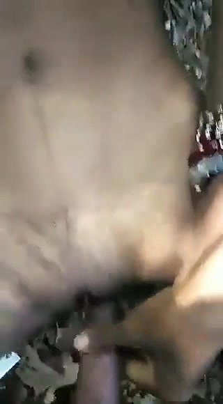 tribal girl riding bf in jungle