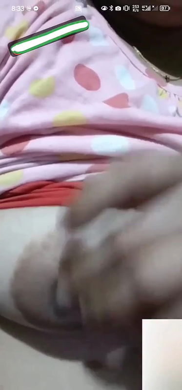 cute Bangla girlfriend video call boobs show to lover