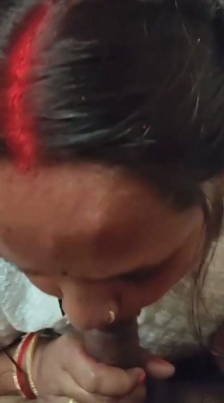 local village wife blowjob to husband viral POV clip
