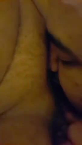 hubby licking wife pussy