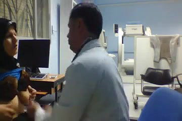 boob and ass show to doctor during checking