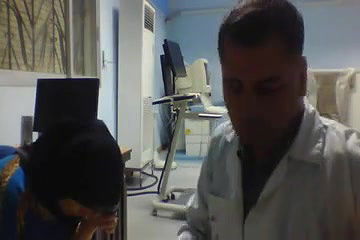 boob and ass show to doctor during checking