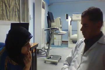 boob and ass show to doctor during checking