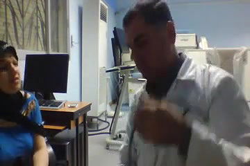 boob and ass show to doctor during checking