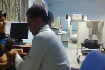 boob and ass show to doctor during checking