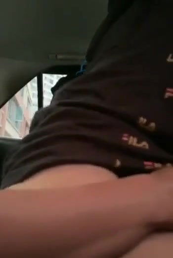 hijabi girl riding lover in car