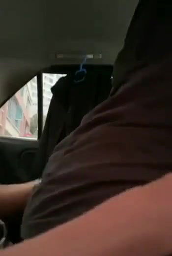 hijabi girl riding lover in car