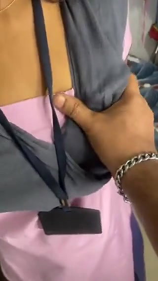 boob pressing
