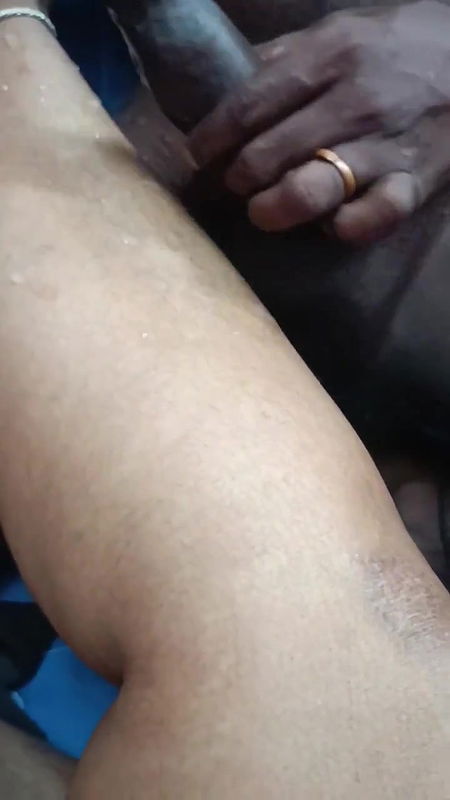 cumshot in wife leg