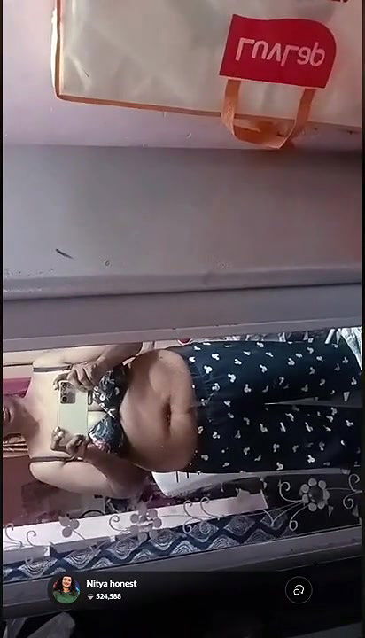 Nithya telugu boobs show on tango