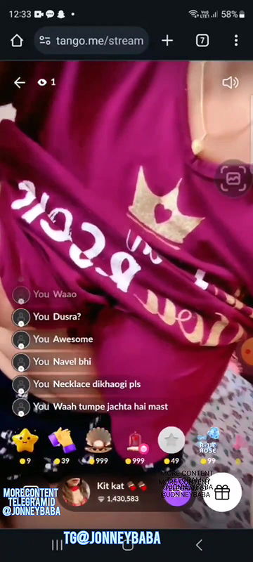 Kit Kat exclusive nude boobs show