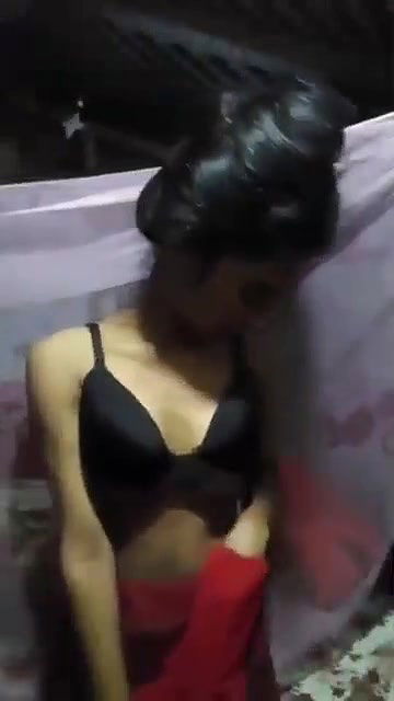 slim girl making nude video