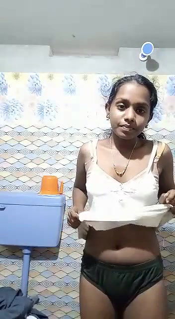 young girl nude showing in bathroom