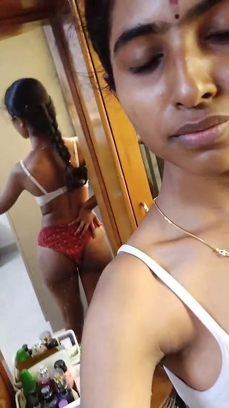 tamil slim college gf showing dark nipples hairy pussy update  2