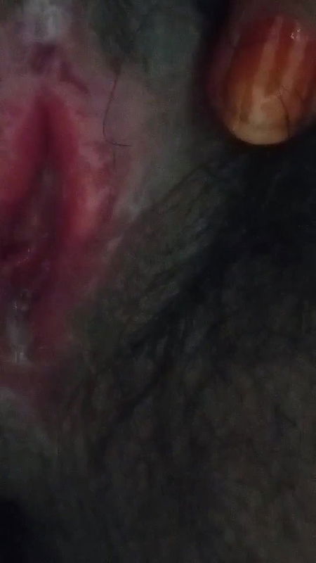 Cute Tamil Girl Showing Dark Hair Pussy