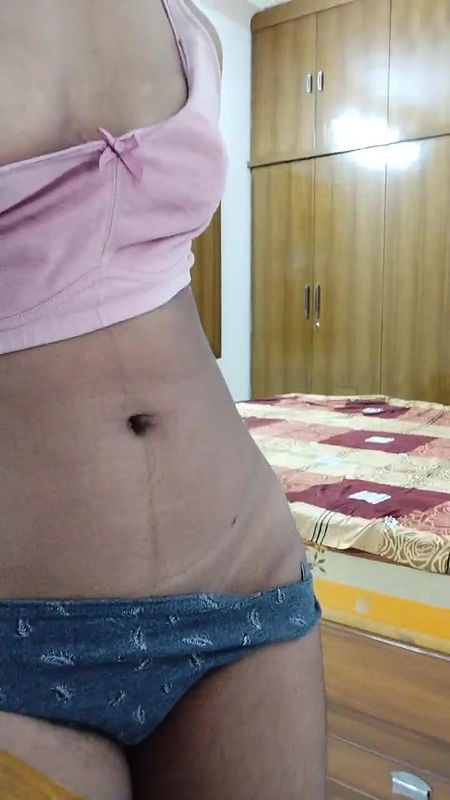 Cute Tamil Girl Showing Small Boobies And Hairy Pussy