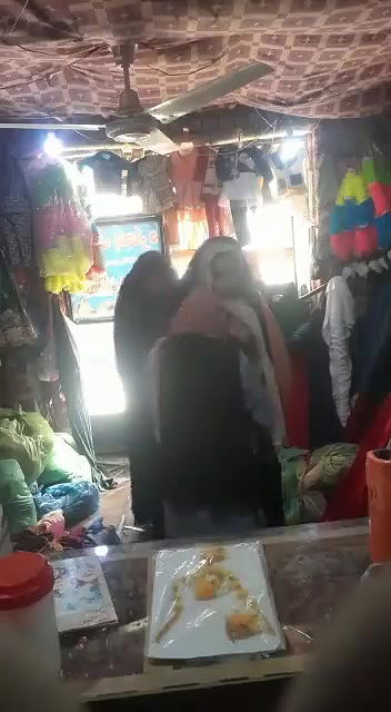 Desi chacha sucking young girls boobs in shop