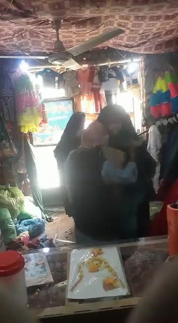 Desi chacha sucking young girls boobs in shop