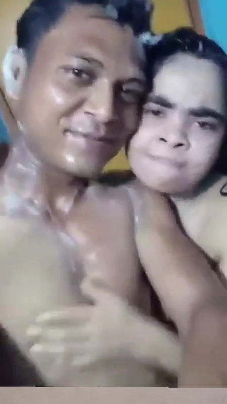Desi Couple shower together