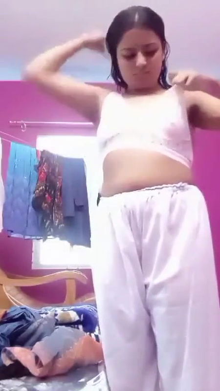 after bath dress change