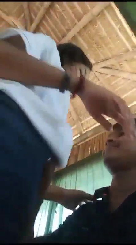 lovers kissing and boob suck