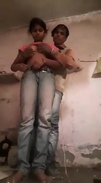 boob pressing with young girl
