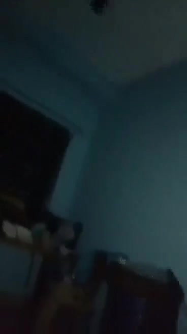 gf riding bf at night in home