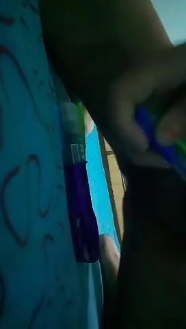 pervert teen girl pussy fucking with multiple pen and lolipop