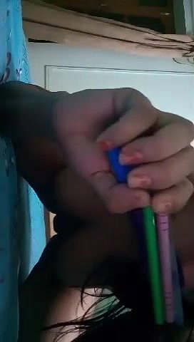 pervert teen girl pussy fucking with multiple pen and lolipop