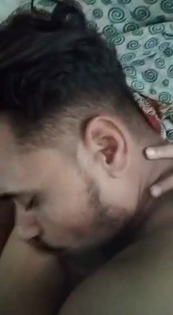 boob and pussy sucking by bf