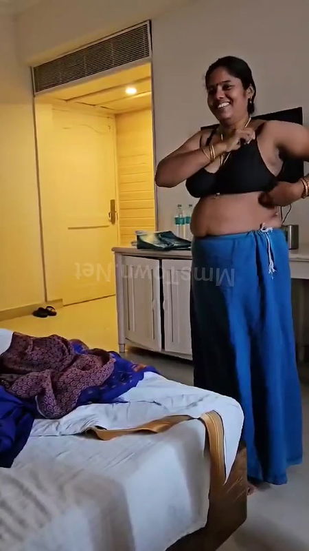 Tamil Aunty Changing Clothes Nude Captured In Hotel Clear Talking 2