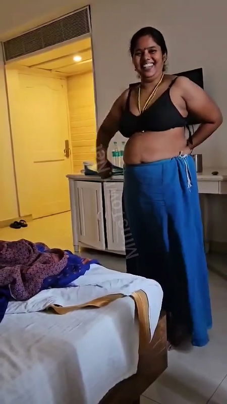 Tamil Aunty Changing Clothes Nude Captured In Hotel Clear Talking 2