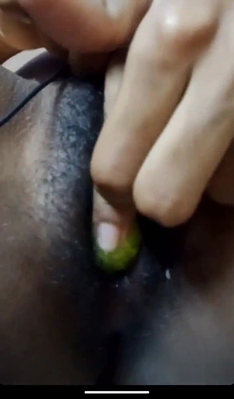 horny girl cucumber masturbation