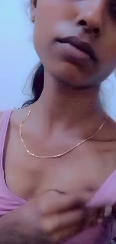 school girl shy to show her small boobs