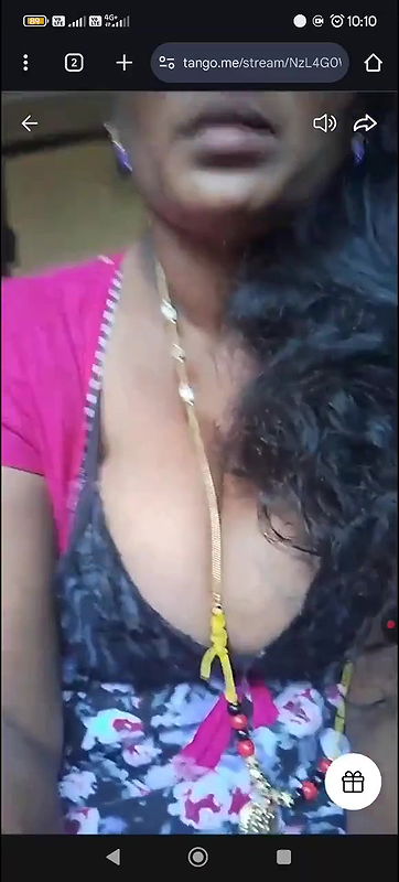tamil wife teasing boobs on tango
