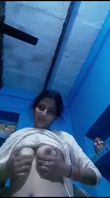 dehati girl pussy rubbing and boob pressing