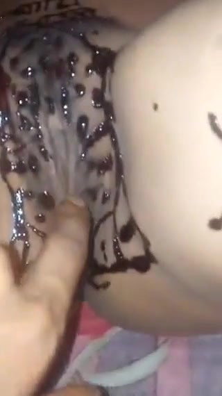 nude body writting with mehendi