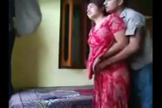 Punjabi Red Salwar Bhabhi Romance And Fucked By Bf