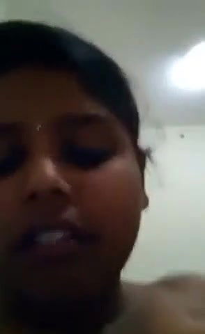 dusky girl showing dark nipple