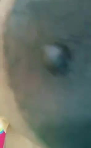 dusky girl showing dark nipple