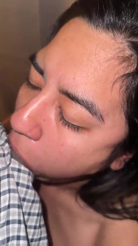 Extremely gorgeous chubby girlfriend having fun with his lover P2