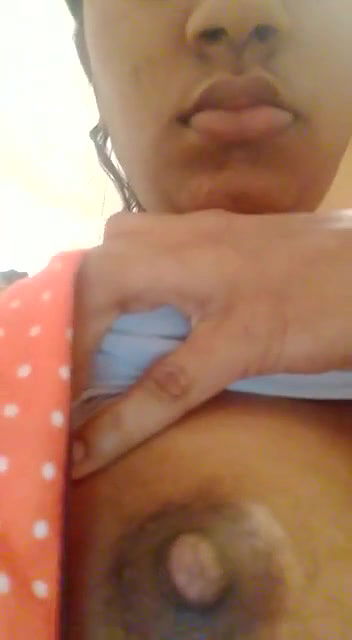 teen girl showing boob